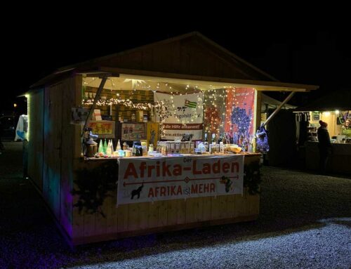 Meine Hütte beim Weihnachtszauber Maisach bei Nacht