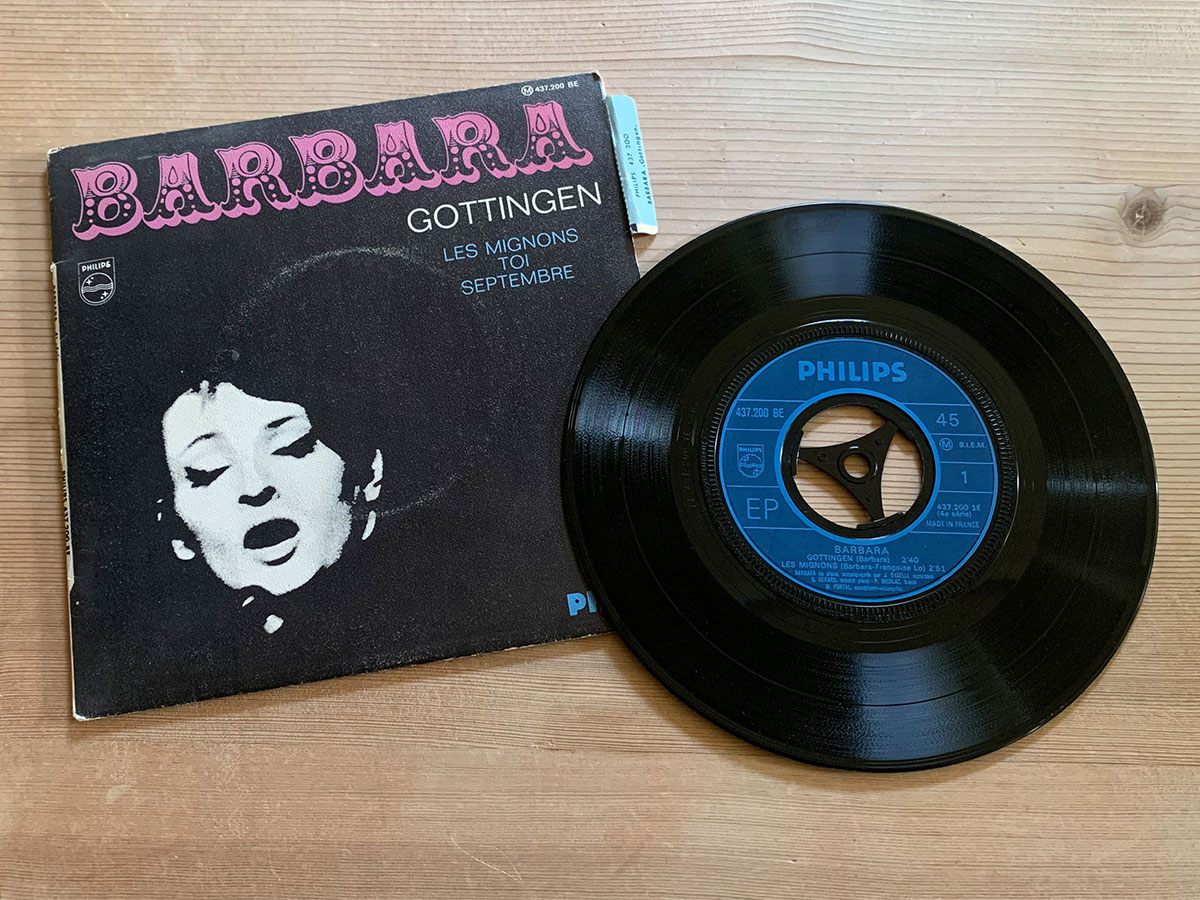 Die Vinyl-Single Gottingen von Barbara