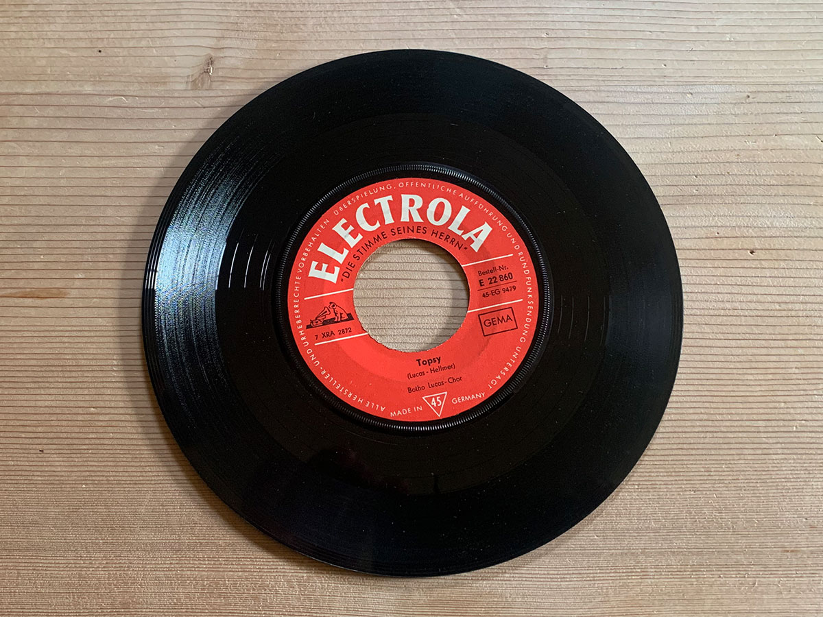 Der Vinyl-Single von Der Botho Lucas-Chor - Topsy