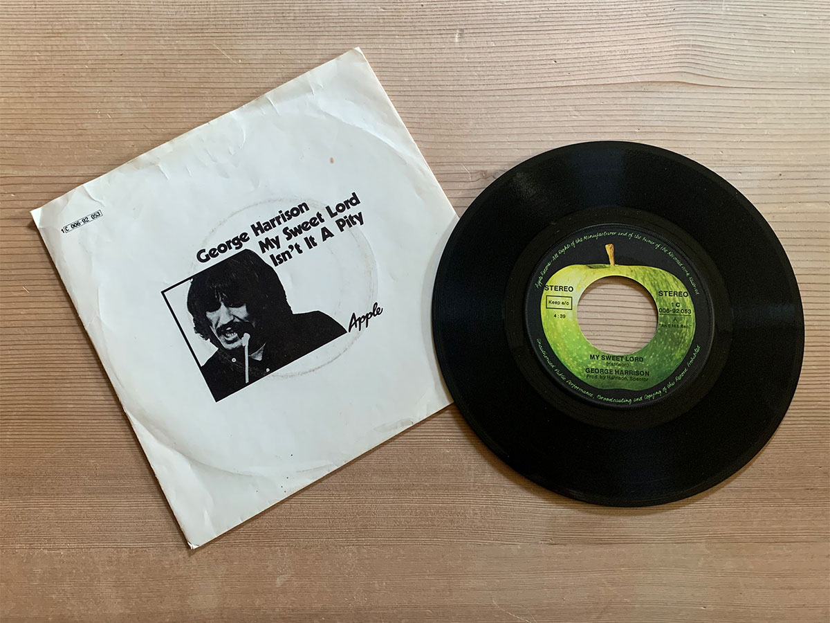 Die Vinyl Single „My Sweet Lord“ von George Harrison