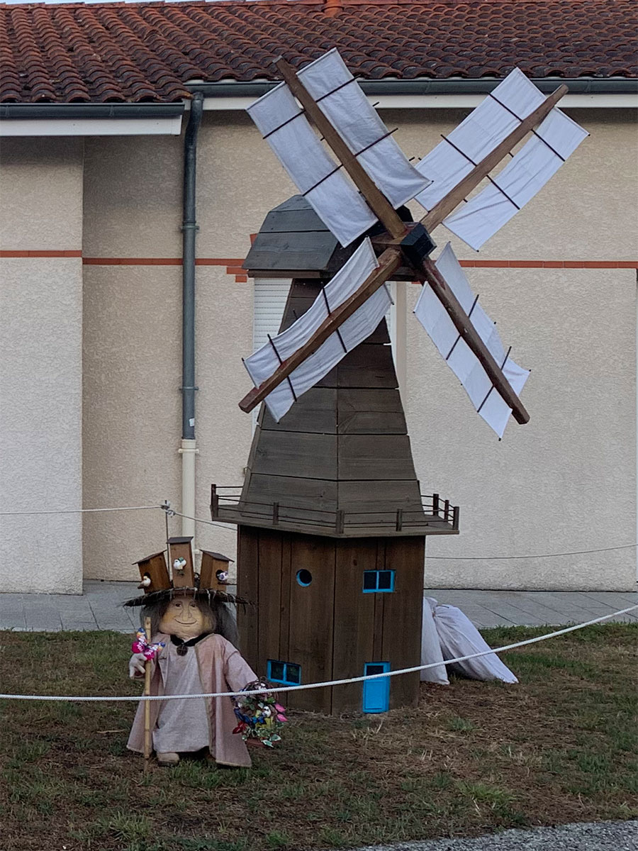 Die Windmühle von Vensac in Miniaturversion