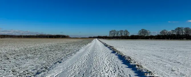 Winterlandschaft zwischen Maisach und Gernlinden
